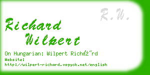 richard wilpert business card